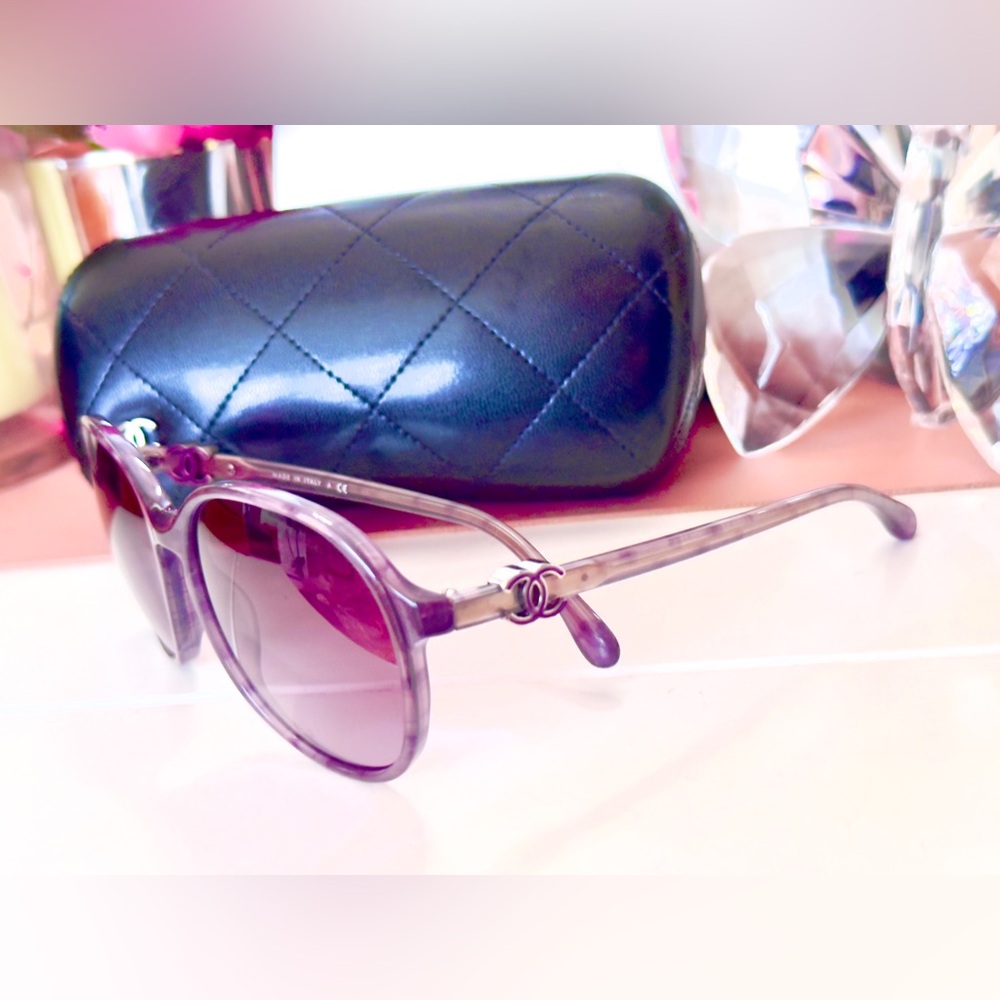 Chanel Sunglasses w Enameled CC Logo Charms